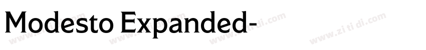 Modesto Expanded字体转换